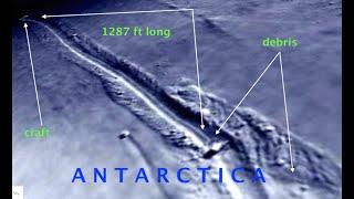 NEW Antarctica Crash Site w/debris Discovered Near a TALL Monument Structure Casting a 120ft Shadow