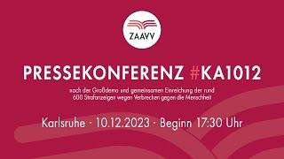 #KA1012 - Livestream ZAAVV-Pressekonferenz