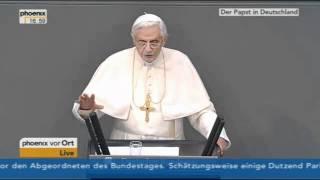 Rede von Papst Benedikt XVI. im Deutschen Bundestag