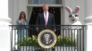 Einfach nur lustig oder gibt uns Trump Zeichen mit einem weißen Hasen ?