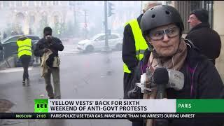 Yellow Vests – 6th round: Tear gas, water canons deployed at protest in Paris