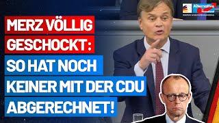Merz völlig geschockt, als Bernd Baumann mit der Migrationspolitik der CDU abrechnet! - AfD-Fraktion