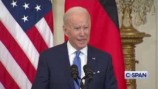 President Biden on Nord Stream 2 Pipeline if Russia Invades Ukraine: "We will bring an end to it."