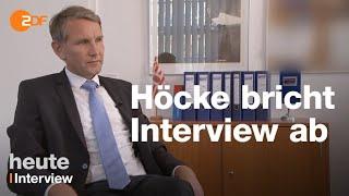 2019 - Björn Höcke AfD bricht ZDF-Interview ab