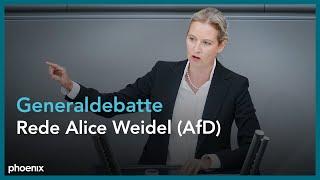 Generaldebatte des Bundestags: Rede von Alice Weidel (AfD) am 07.09.22