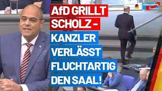 AfD grillt Scholz- Kanzler verlässt fluchtartig den Saal! - Peter Boehringer - AfD im Bundestag