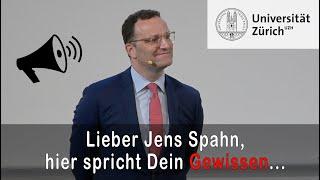 Damit hat Jens Spahn nicht gerechnet in der Uni Zürich