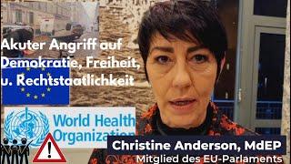 Christine Anderson, MdEP ( AfD ) - EU-Diktatur, WHO-Regierung, 15-Minuten-Stadt, Proteste Frankreich