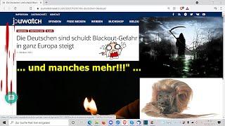 „Die Deutschen sind schuld: Blackout-Gefahr in ganz Europa steigt und manches mehr!!!“ ...