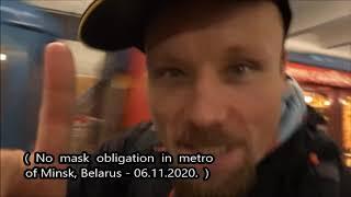 Billy Six OHNE Maske in der Minsker Metro am 6. November 2020 - Kein Maskenzwang in Weißrussland