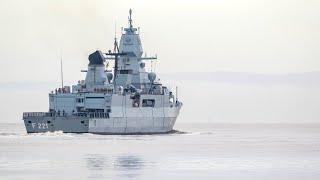 (attacked fire on board) Fregatte „Hessen“ soll sich an EU-Marinemission beteiligen