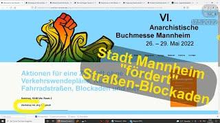 Stadt Mannheim fördert Workshop um "Ort autofrei zu blockieren, Baustellen zu besetzen..."