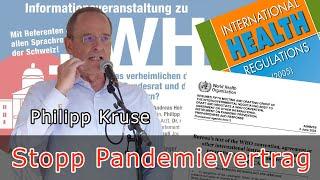 Info-Veranstaltung | Philipp Kruse: "Was die WHO, der Bundesrat u. die Medien uns verheimlichen"