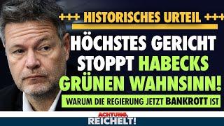 BREAKING Gericht stoppt Habecks grünen Milliarden-Irrsinn | Achtung, Reichelt! vom 15. November 2023
