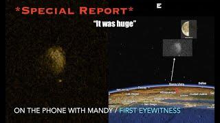 *Exclusive* Interview with eyewitness of a 'Rogue Dark Planet/Moon'! ENTIRE family saw it!