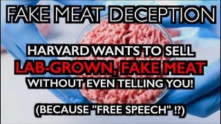 Harvard Wants to Deceive, Sell Lab-Grown Protein as Meat WITHOUT Telling You!