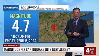 Earthquake in New Jersey felt throughout tri-state area | NBC New York