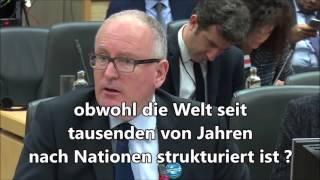 EU- Kommissar Timmermanns begrüßt die Asylinvasion in die EU