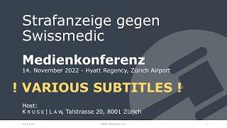 Medienkonferenz: Strafanzeige gegen Swissmedic