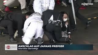 Anschlag auf Japans Premier Fumio Kishida - Attentäter überwältigt