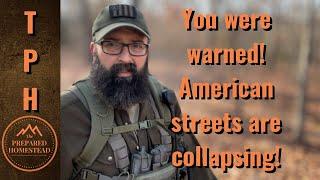 You were warned! Americas street are collapsing!