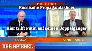 Russische Propagandashow »Der direkte Draht« Hier trifft Putin auf seinen Doppelgänger | DER SPIEGEL