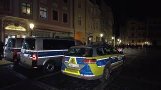 Zittau- Spaziergänger durchbrechen Polizeiabsperrung