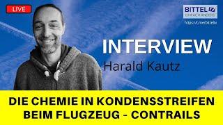 LIVE - Die Chemie in Kondensstreifen beim Flugzeug - Contrails - Interview mit Harald Kautz