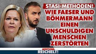 Wie Faeser & Böhmermann einen unschuldigen Menschen zerstörten | Achtung, Reichelt! vom 7. September
