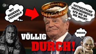 Markus Lanz |  Gauck randaliert mit schäbigster GERINGSCHÄTZUNG...! 