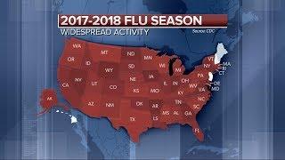 'Widespread' flu activity reported in 46 states