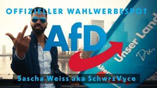 Werbesport der AfD des Rappers Sascha Weiss aka SchwrzVyce - AfD / Alternative für Deutschland (Wahl