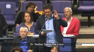 Diese Art von Wirtschaft tötet! Diether Dehms im Bundestag