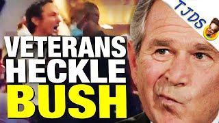 Bush Heckled By Iraq Veterans