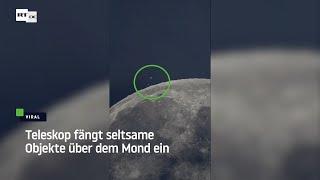 "Mondbewohner lassen Drachen steigen" – Teleskop fängt seltsame Objekte über dem Mond ein