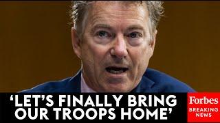 BREAKING NEWS: Rand Paul Invokes War Powers Act To Call For The Removal Of US Troops From Syria