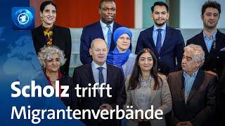 Sorge vor Rechtsextremismus: Bundeskanzler Scholz trifft Migrantenverbände