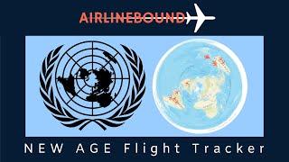Flache Erde - Dom - Korrekte Flugrouten / Airlinebound