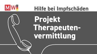Projekt "Therapeutenvermittlung für Impfgeschädigte"