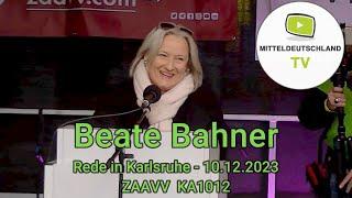 Beate Bahner - Rede in Karlsruhe am 10.12.2023